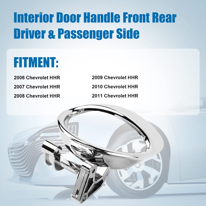 LCWRGS Interior Inside Door Handle Replacement for Chevy HHR 2006 2007 2008 2009 2010 2011, Front/Rear Driver & Passenger Side, Replace# 19299614 19299613 - Image 2